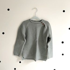 Zara knit cotton sweater, toddler size 4/5